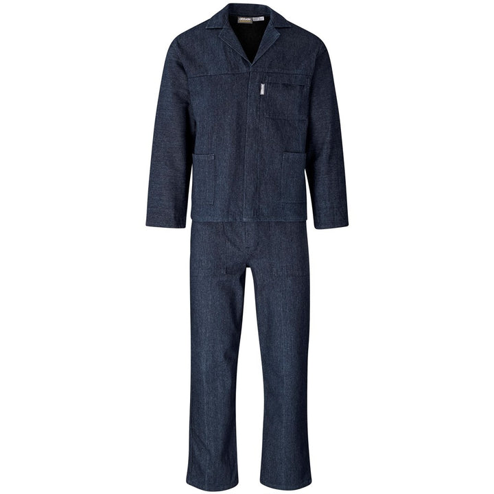 Vintage 100% Cotton Denim Conti Suit (Embroidery front left chest)