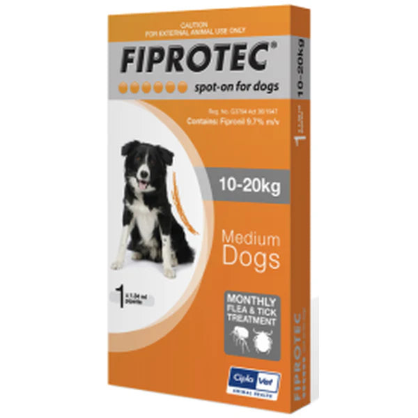 Fibrotec Dog Medium (10 - 20kg) Orange