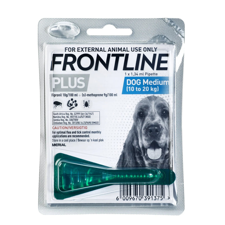 Frontline Plus Dog Medium (10-20kg) Blue