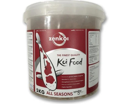 FISH FOOD KOI PELLETS LARGE 5K ZENKOI ALL SEASON