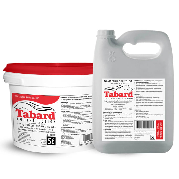 Tabard Equine Yard Bundle 5L Spray Refill + 5L Deet Lotion